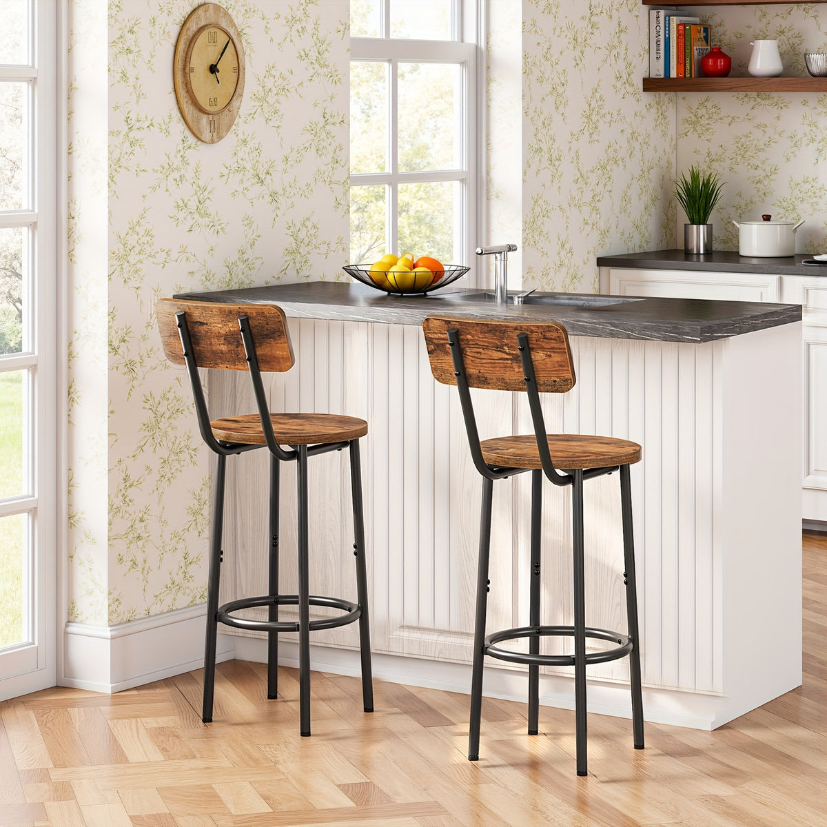 Tabouret de bar, 25,2 pouces pour pièce de vie et usage quotidien – vue détaillée 2