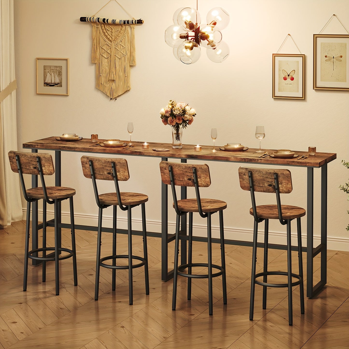 Tabouret de bar, 25,2 pouces pour pièce de vie et usage quotidien – vue détaillée 7
