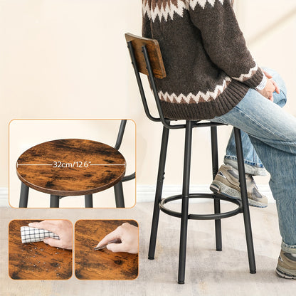 Tabouret de bar, 25,2 pouces pour pièce de vie et usage quotidien – vue détaillée 9