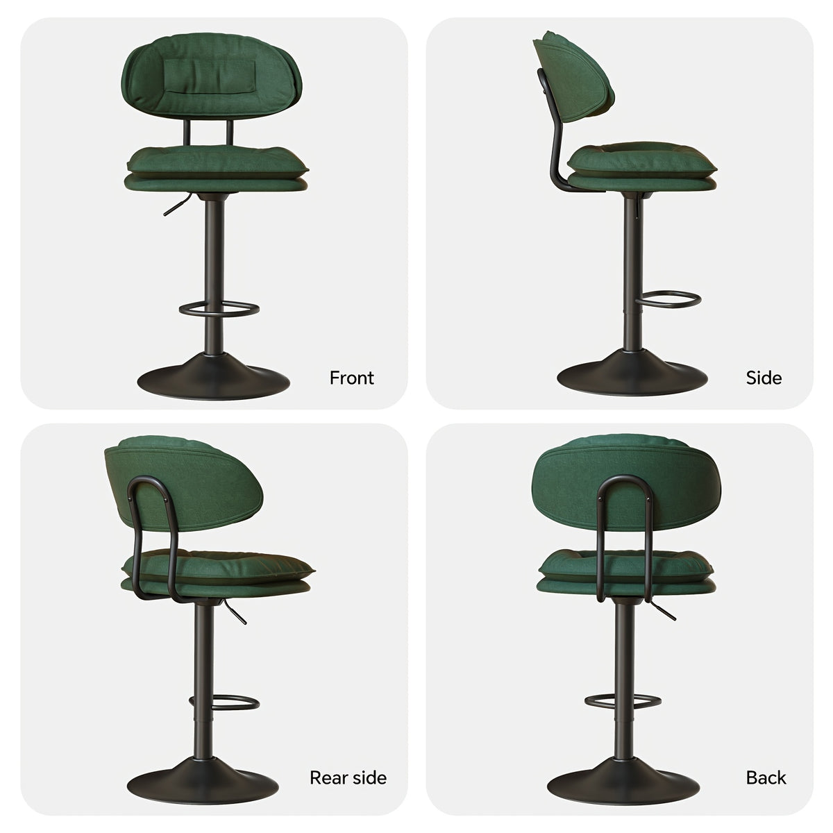 Tabouret de bar, Beige pour pièce de vie – vue détaillée 4