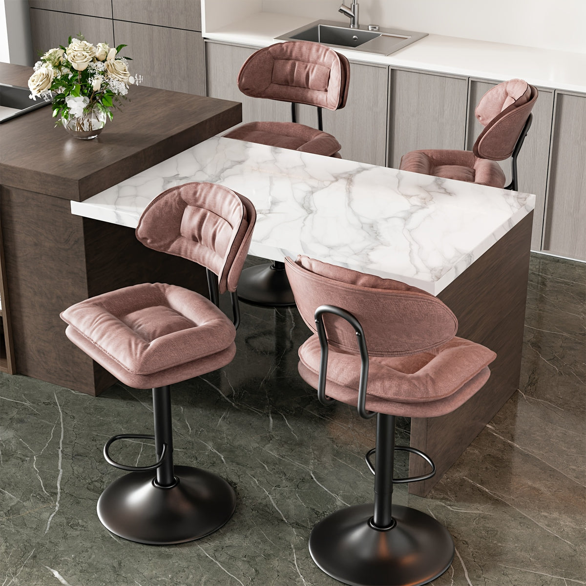 Tabouret de bar, Beige pour pièce de vie – vue détaillée 15
