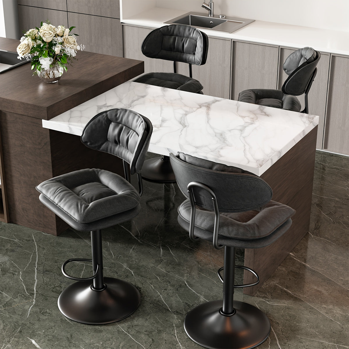 Tabouret de bar, Beige pour pièce de vie – vue détaillée 16