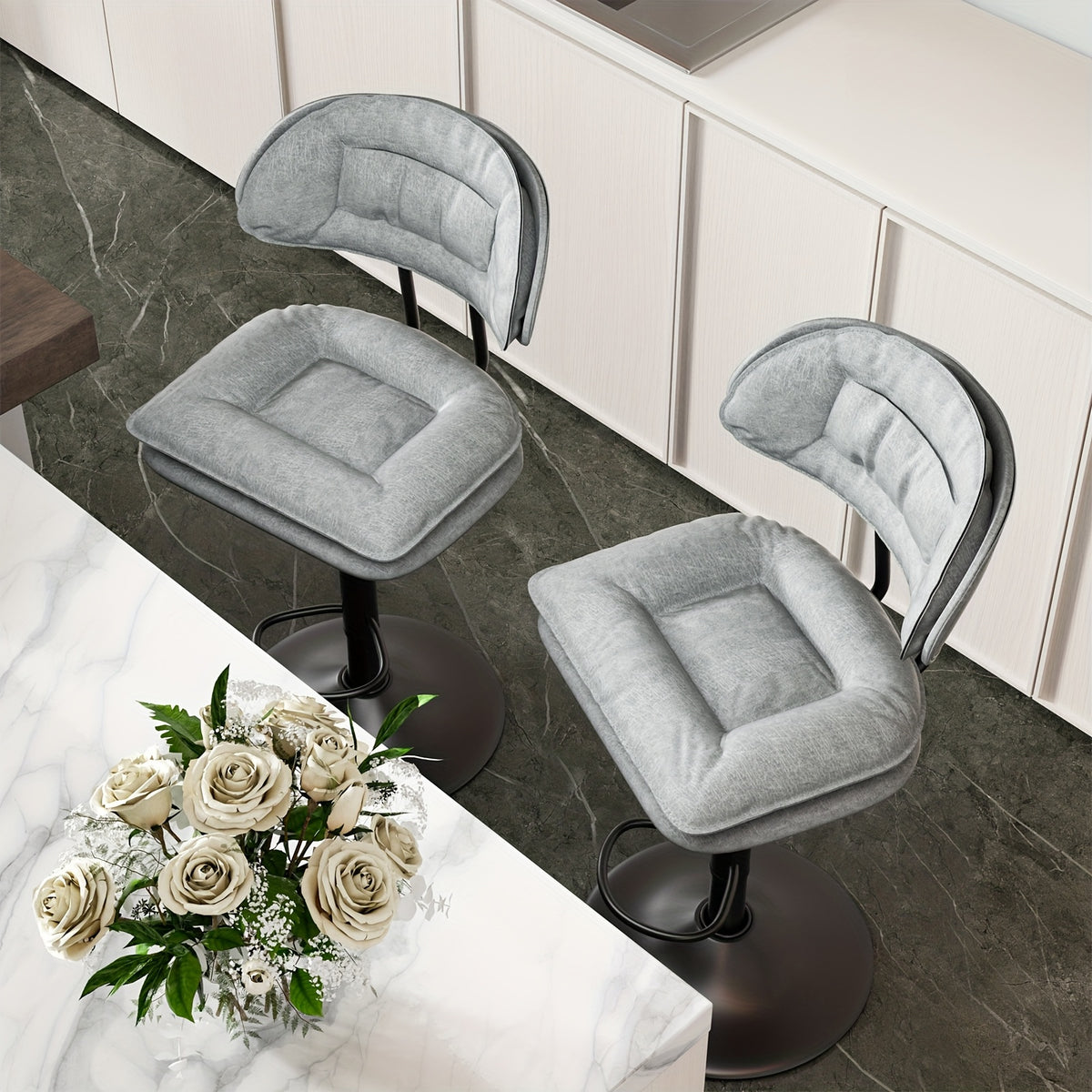 Tabouret de bar, Beige pour pièce de vie – vue détaillée 21