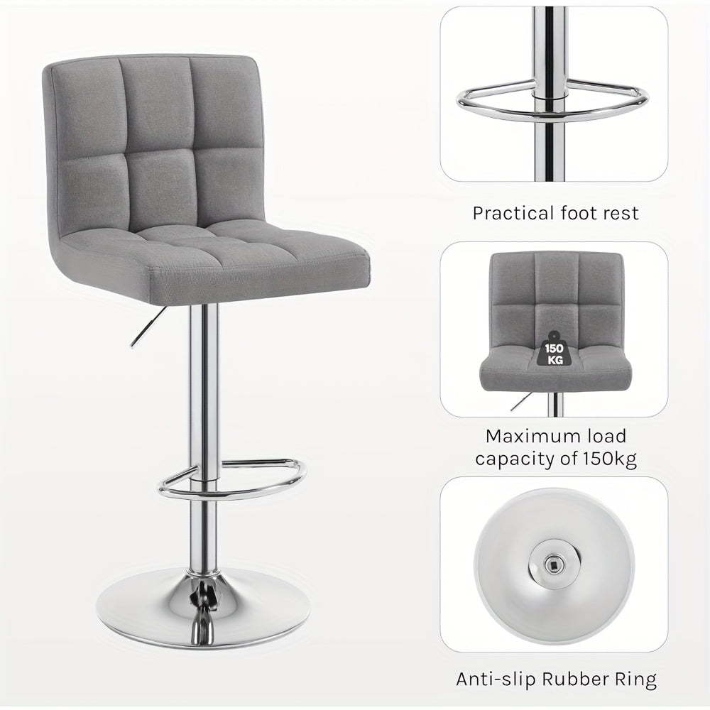 Tabouret de bar, Blanc laiteux pour pièce de vie – vue détaillée 4