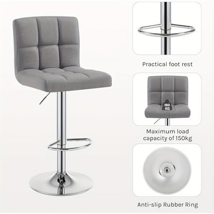 Tabouret de bar, Blanc laiteux pour pièce de vie – vue détaillée 4