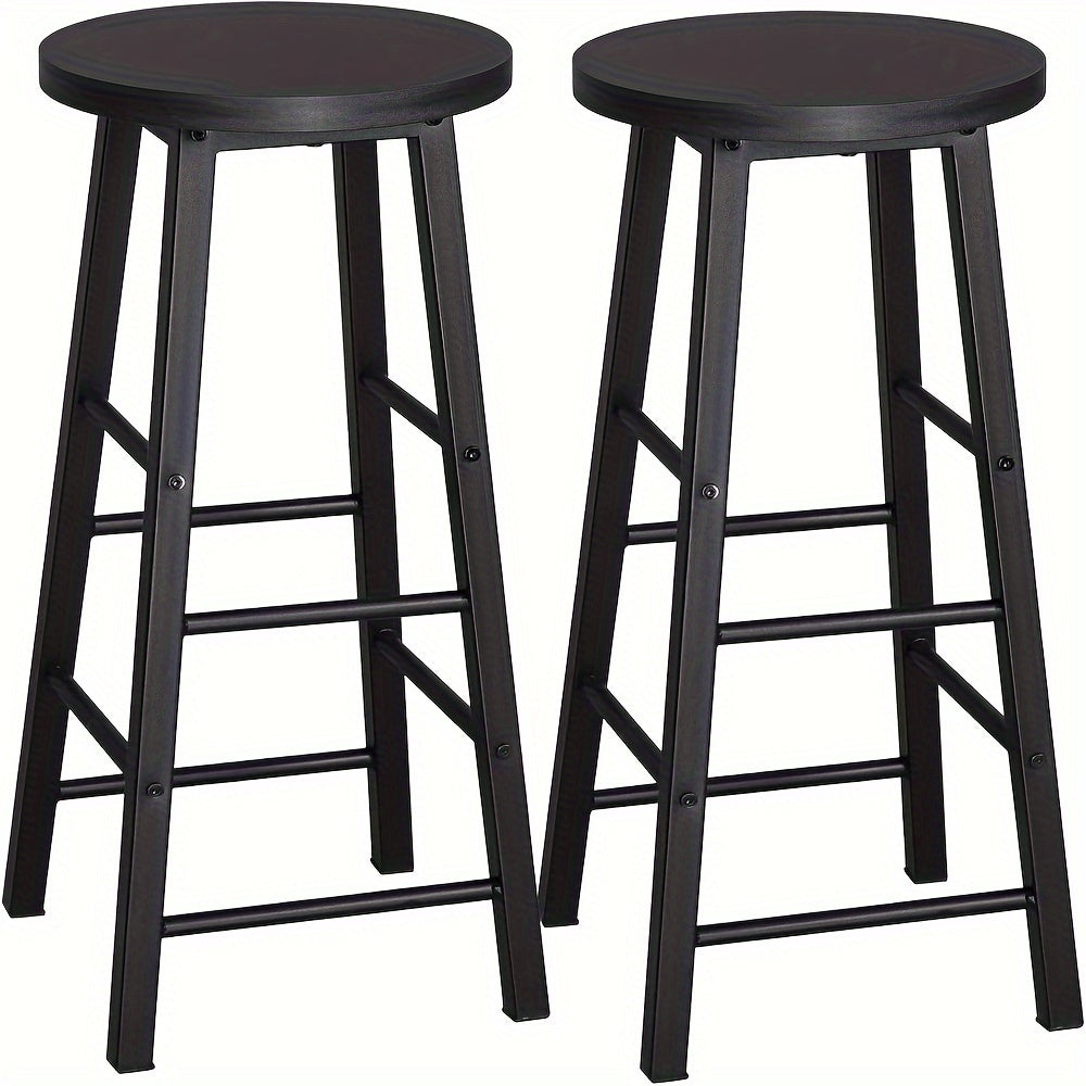 Tabouret de bar, Couleur Du Grain De Bois Rétro pour pièce de vie – vue détaillée 7