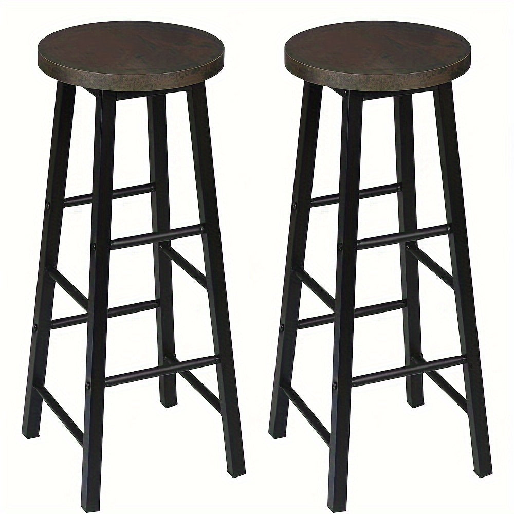 Tabouret de bar, Couleur Du Grain De Bois Rétro pour pièce de vie – vue détaillée 15