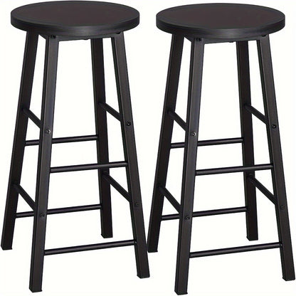 Tabouret de bar, Couleur Du Grain De Bois Rétro pour pièce de vie – vue détaillée 17