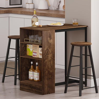 Tabouret de bar, Grain De Bois Clair pour usage quotidien et pièce de vie – vue détaillée 2