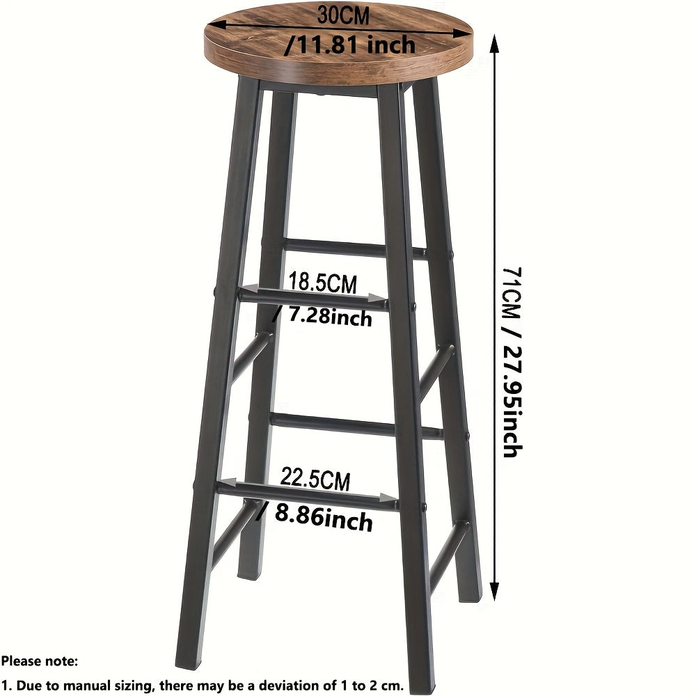 Tabouret de bar, Grain De Bois Clair pour usage quotidien et pièce de vie – vue détaillée 3