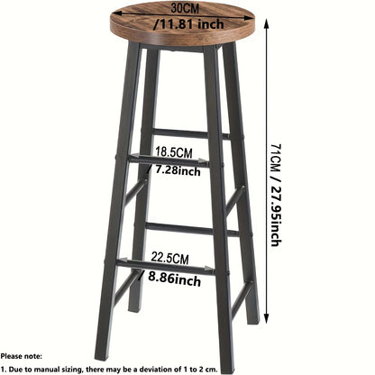Tabouret de bar, Grain De Bois Clair pour usage quotidien et pièce de vie – vue détaillée 3