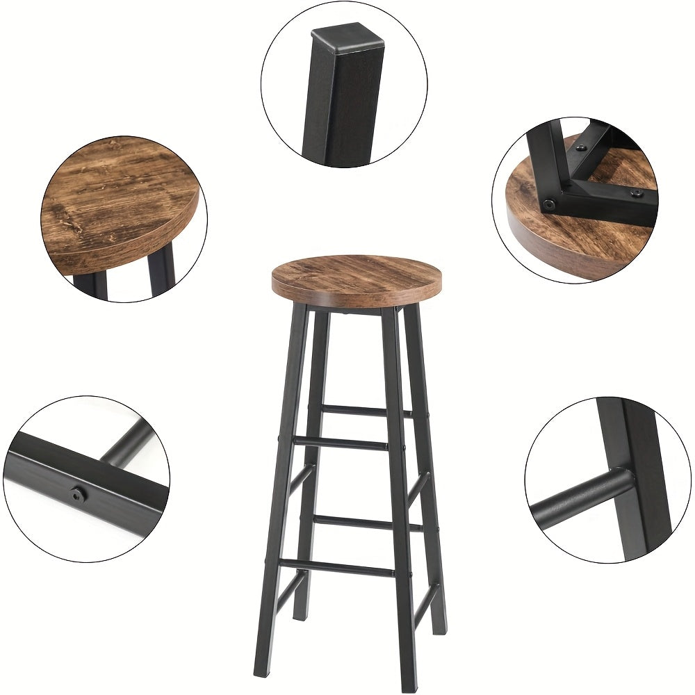 Tabouret de bar, Grain De Bois Clair pour usage quotidien et pièce de vie – vue détaillée 4
