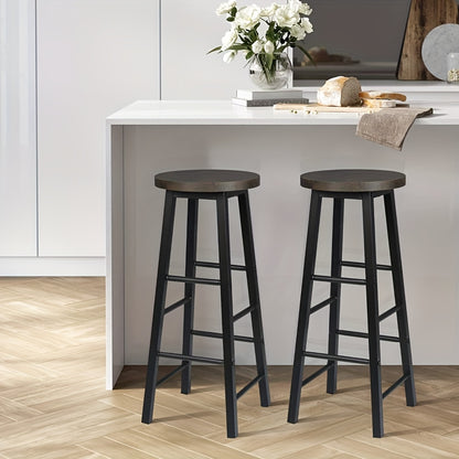 Tabouret de bar, Grain De Bois Clair pour usage quotidien et pièce de vie – vue détaillée 7