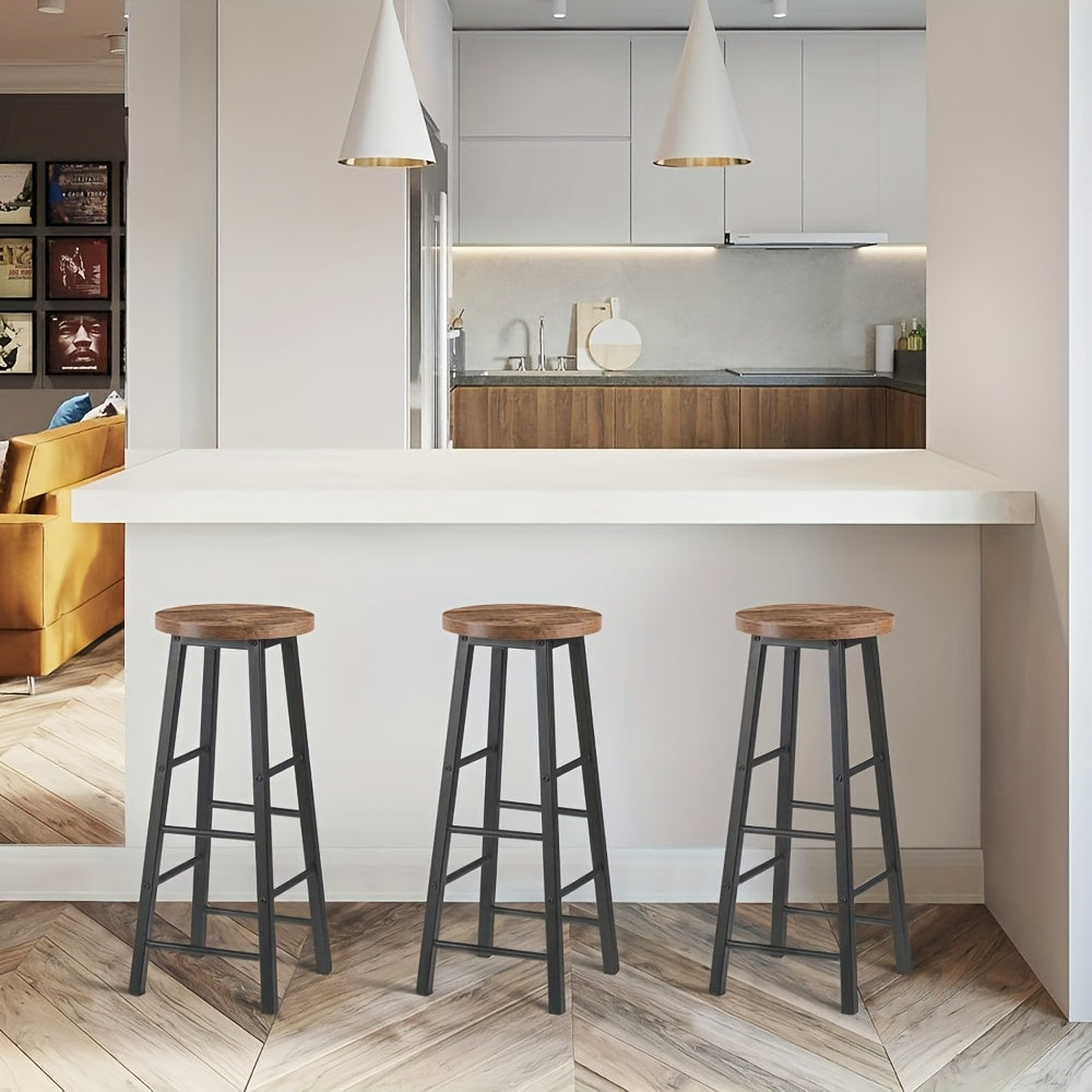 Tabouret de bar, Grain De Bois Clair pour usage quotidien et pièce de vie – vue détaillée 11