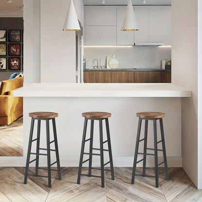 Tabouret de bar, Grain De Bois Clair pour usage quotidien et pièce de vie – vue détaillée 11