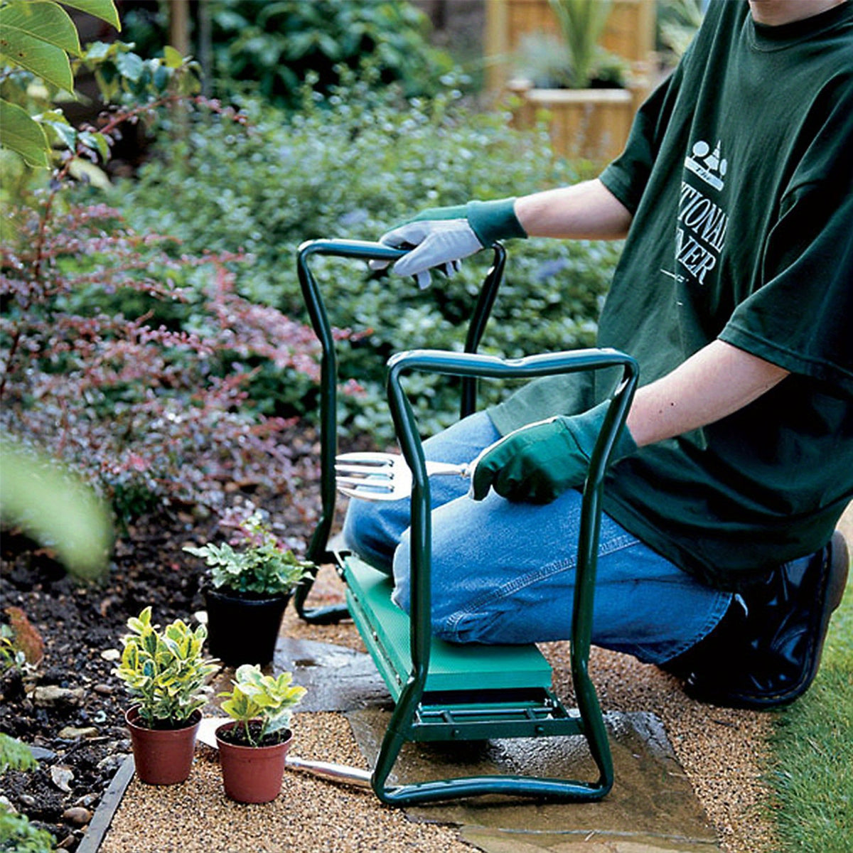 Tabouret de jardin pliant, 150 kg pour jardin et terrasse – vue détaillée 4