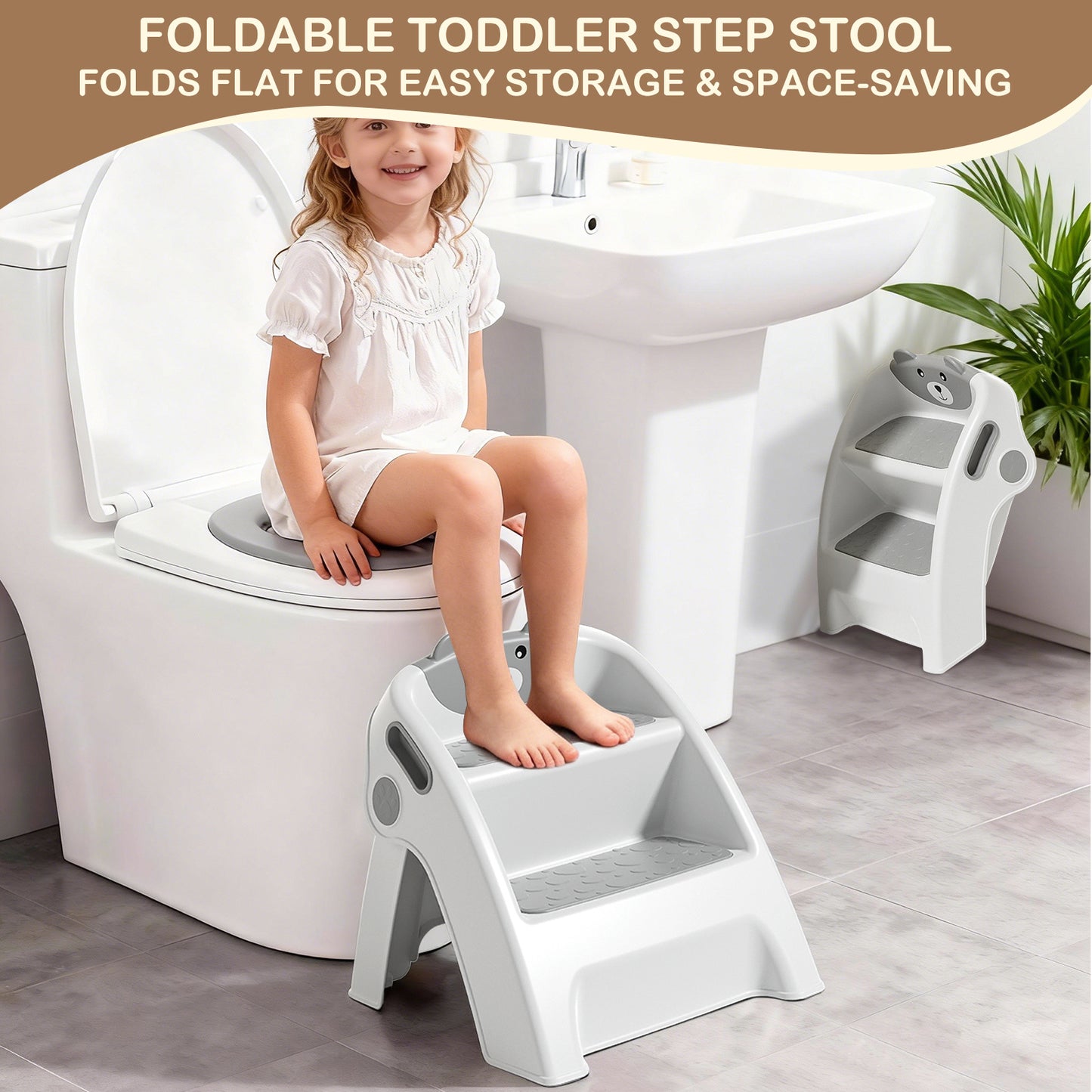 Tabouret pour Tout-Petits, Gris pour animaux et maison – vue détaillée 6