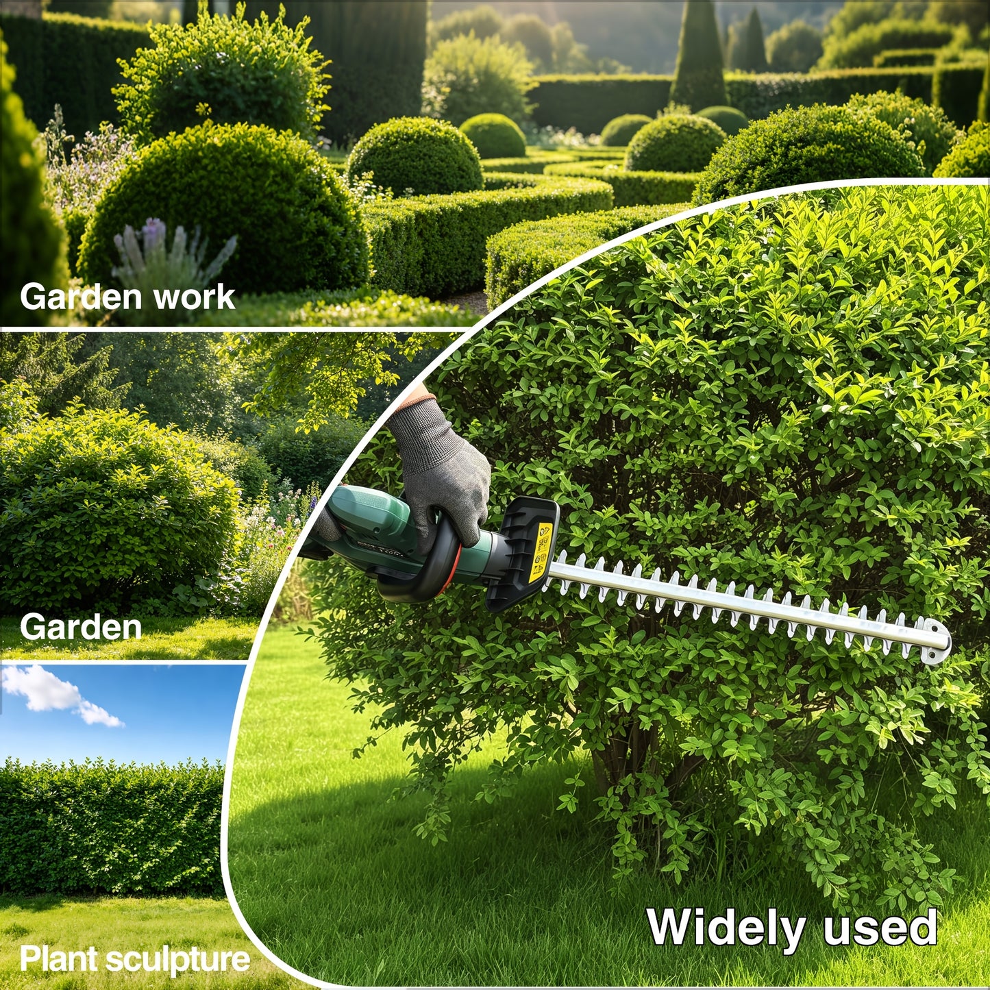 Taille-haie sans fil POSENPRO, 52 cm pour jardin et terrasse – vue principale