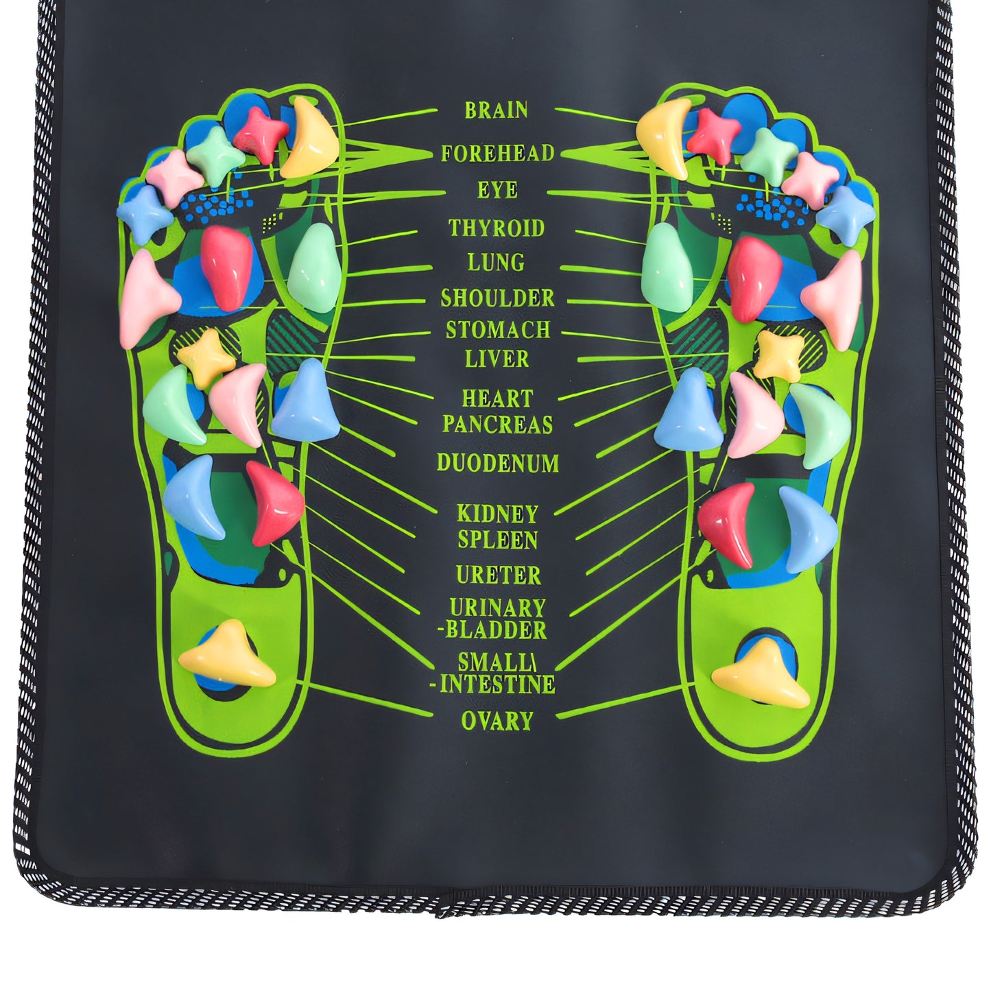 Tapis d'acupression et de relaxation, pliable pour la stimulation des pieds et du dos – vue détaillée 12