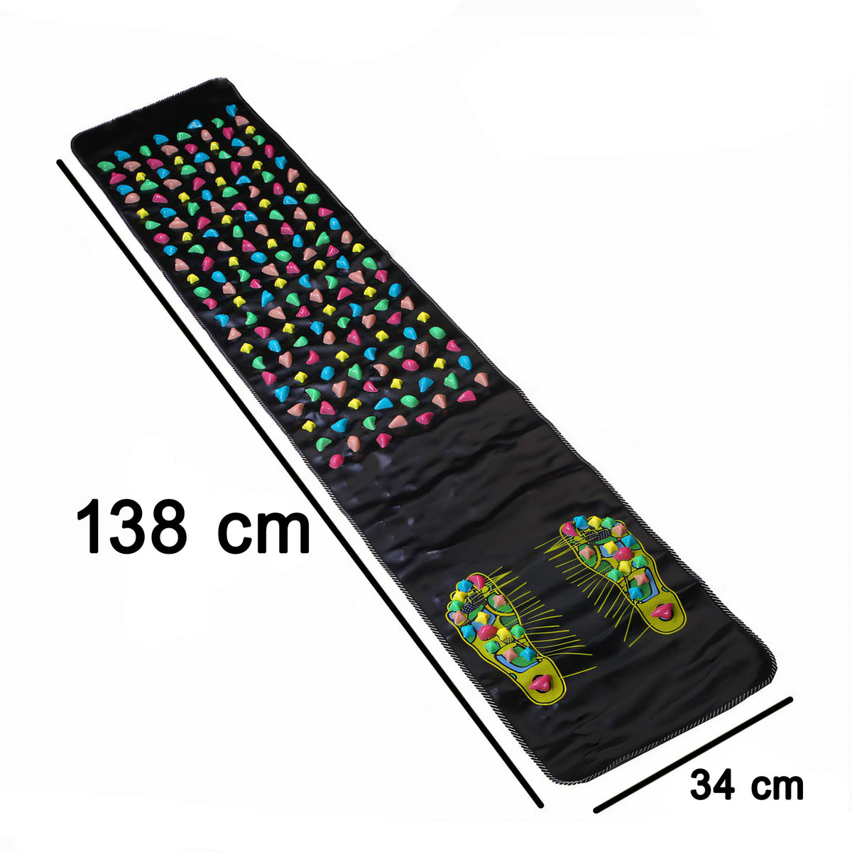 Tapis d'acupression et de relaxation, pliable pour la stimulation des pieds et du dos – vue détaillée 21