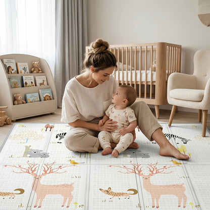 Tapis d'éveil pliable en XPE, 200*180 CM/78.74*70.87 '' pour enfants et salle de jeux – vue principale