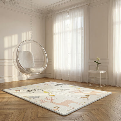 Tapis d'éveil pliable en XPE, 200*180 CM/78.74*70.87 '' pour enfants et salle de jeux – vue détaillée 3