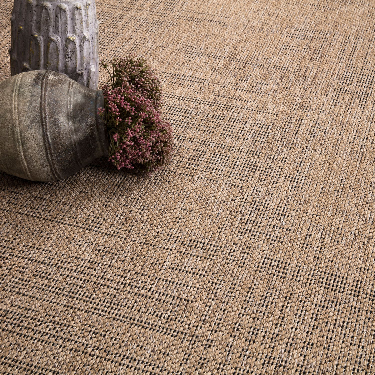 Tapis d'extérieur moderne, Beige brun pour salon et maison – vue détaillée 2