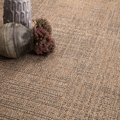 Tapis d'extérieur moderne, Beige brun pour salon et maison – vue détaillée 2