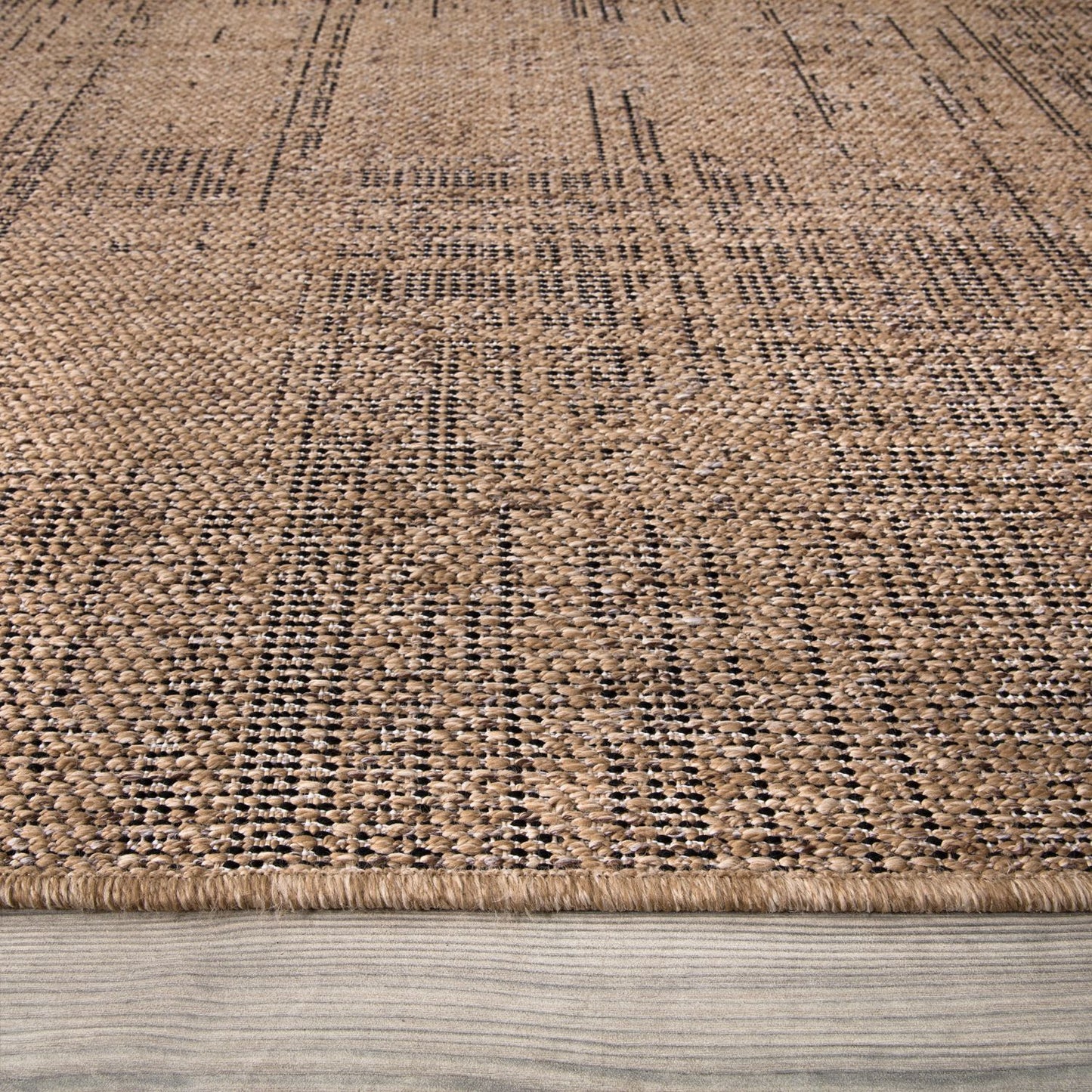 Tapis d'extérieur moderne, Beige brun pour salon et maison – vue détaillée 3