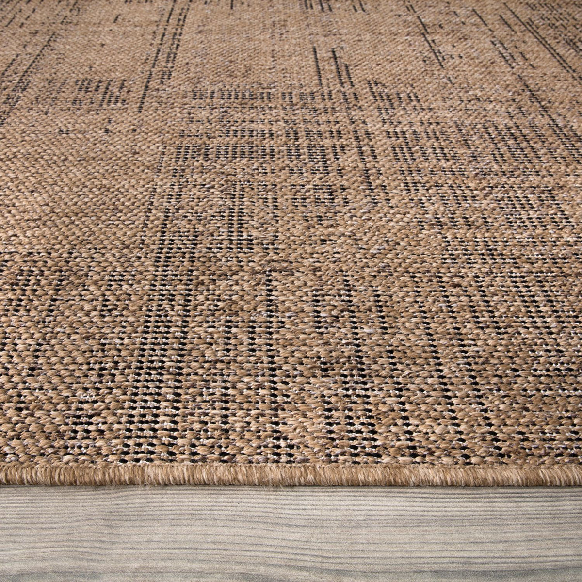 Tapis d'extérieur moderne, Beige brun pour salon et maison – vue détaillée 3