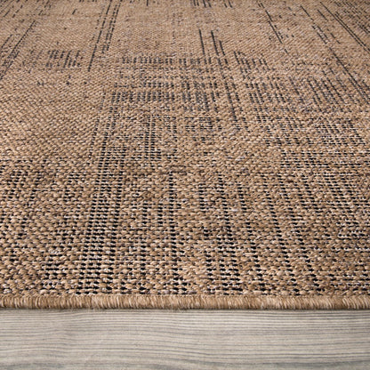 Tapis d'extérieur moderne, Beige brun pour salon et maison – vue détaillée 3