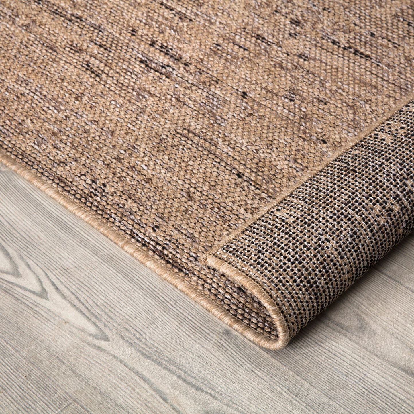 Tapis d'extérieur moderne, Beige brun pour salon et maison – vue détaillée 14