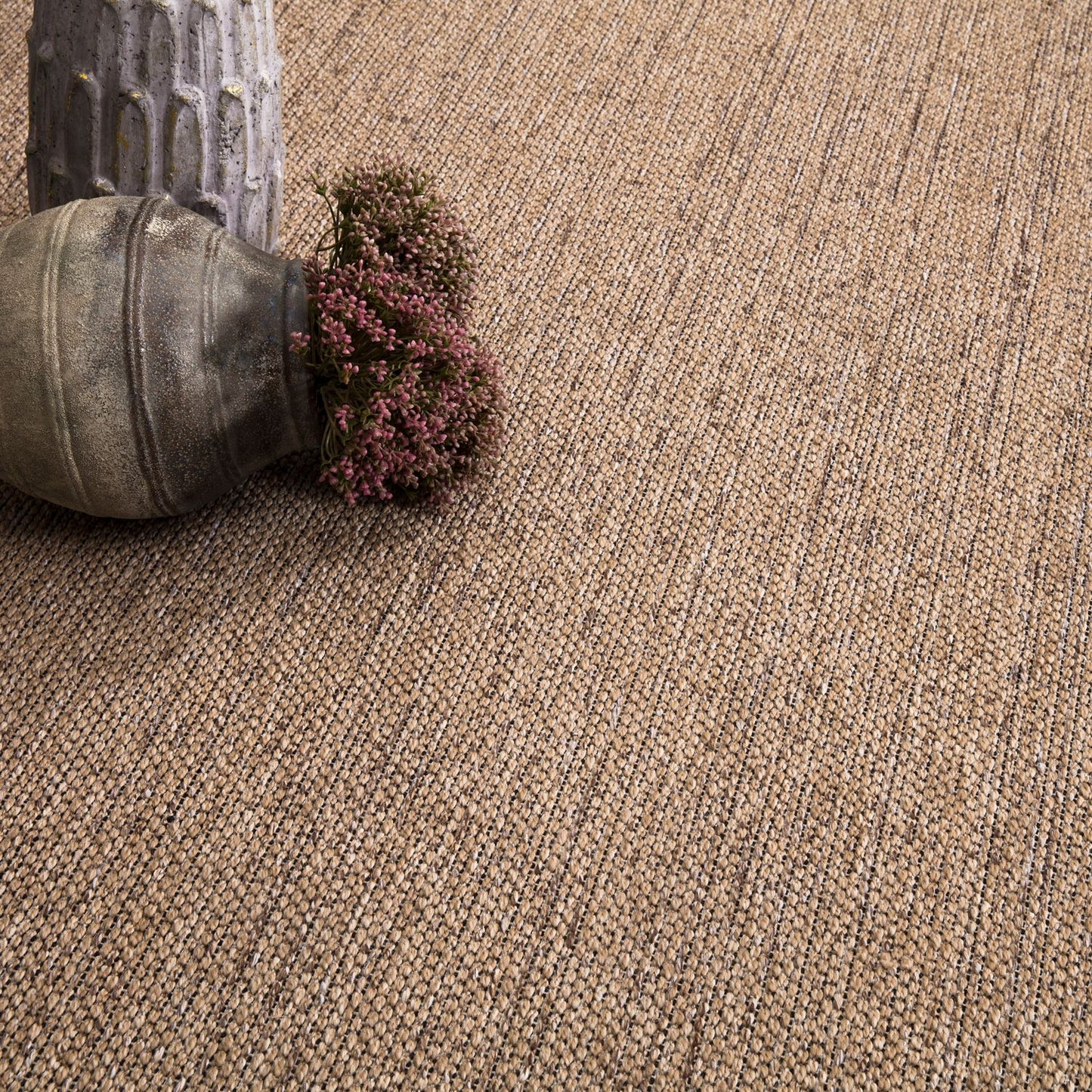 Tapis d'extérieur moderne, Beige brun pour salon et maison – vue détaillée 16