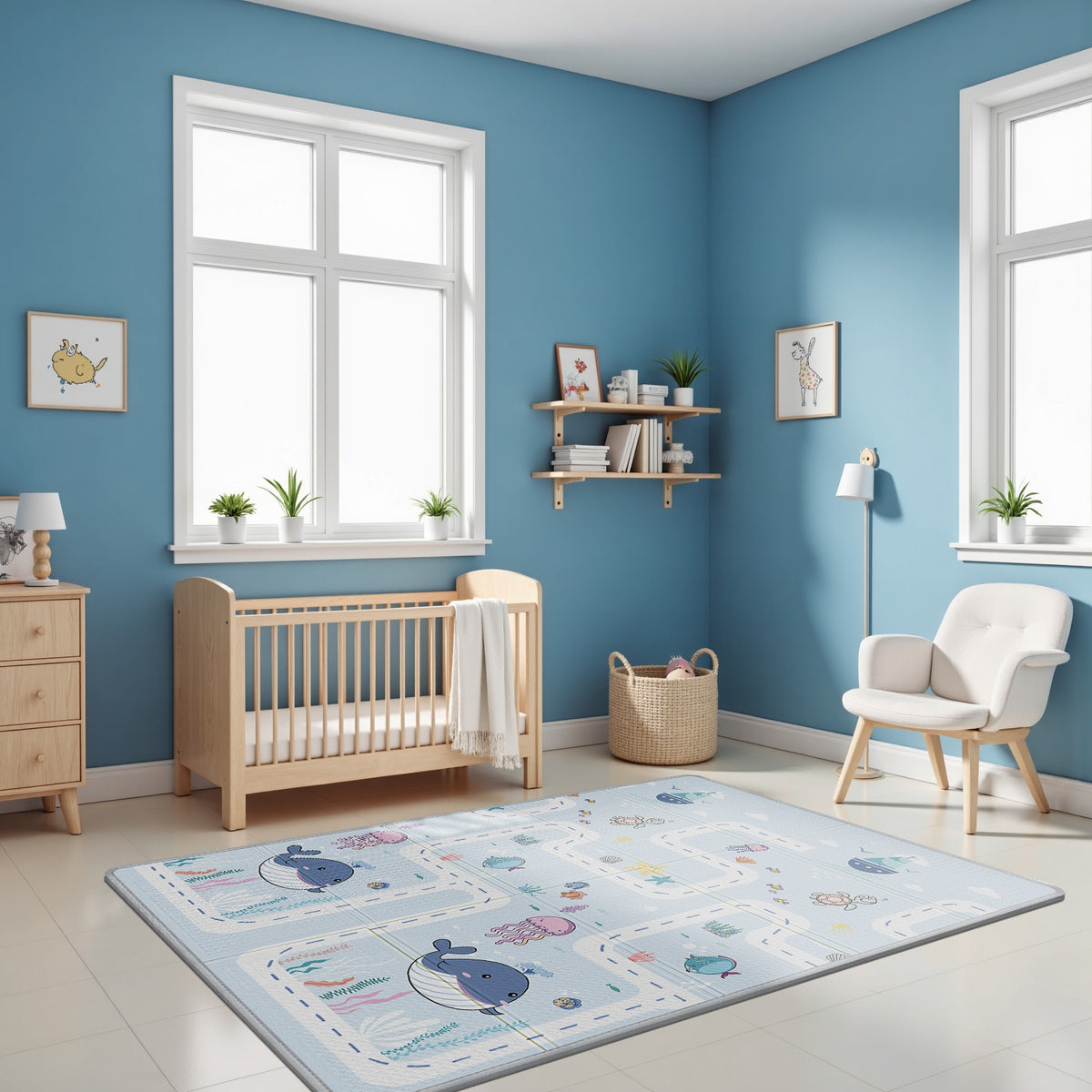 Tapis de jeu double face, pliable pour camping et voyage – vue détaillée 5