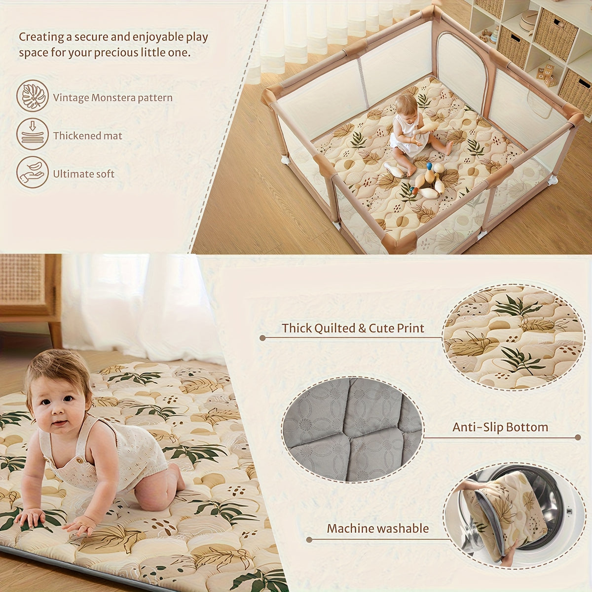 Tapis de jeux, pliable pour enfants et bébés – vue détaillée 11