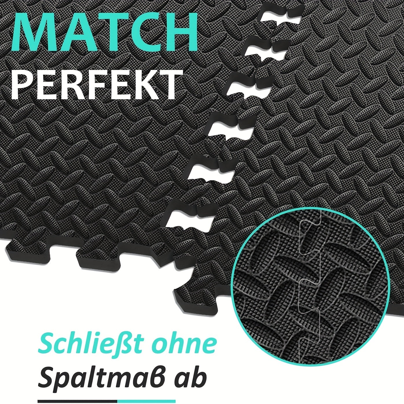 Tapis de sol en mosaïque, 10 mm pour équipement de fitness et salles de sport – vue détaillée 2
