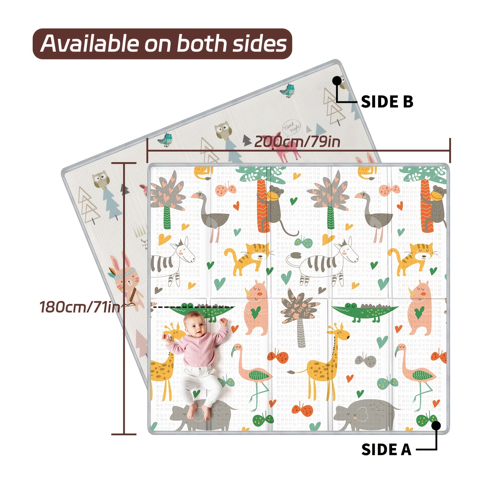 Tapis XPE Enorme, 200*180 CM/78.74*70.87 '' pour une Vie Active et quotidien – vue détaillée 4