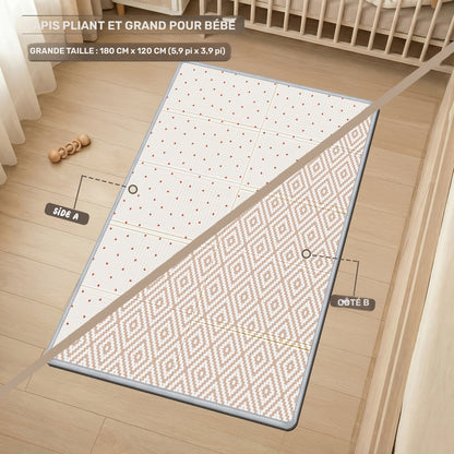 Tapis XPE Grande Taille, 200*180 CM/78.74*70.87 '' pour salon et maison – vue principale