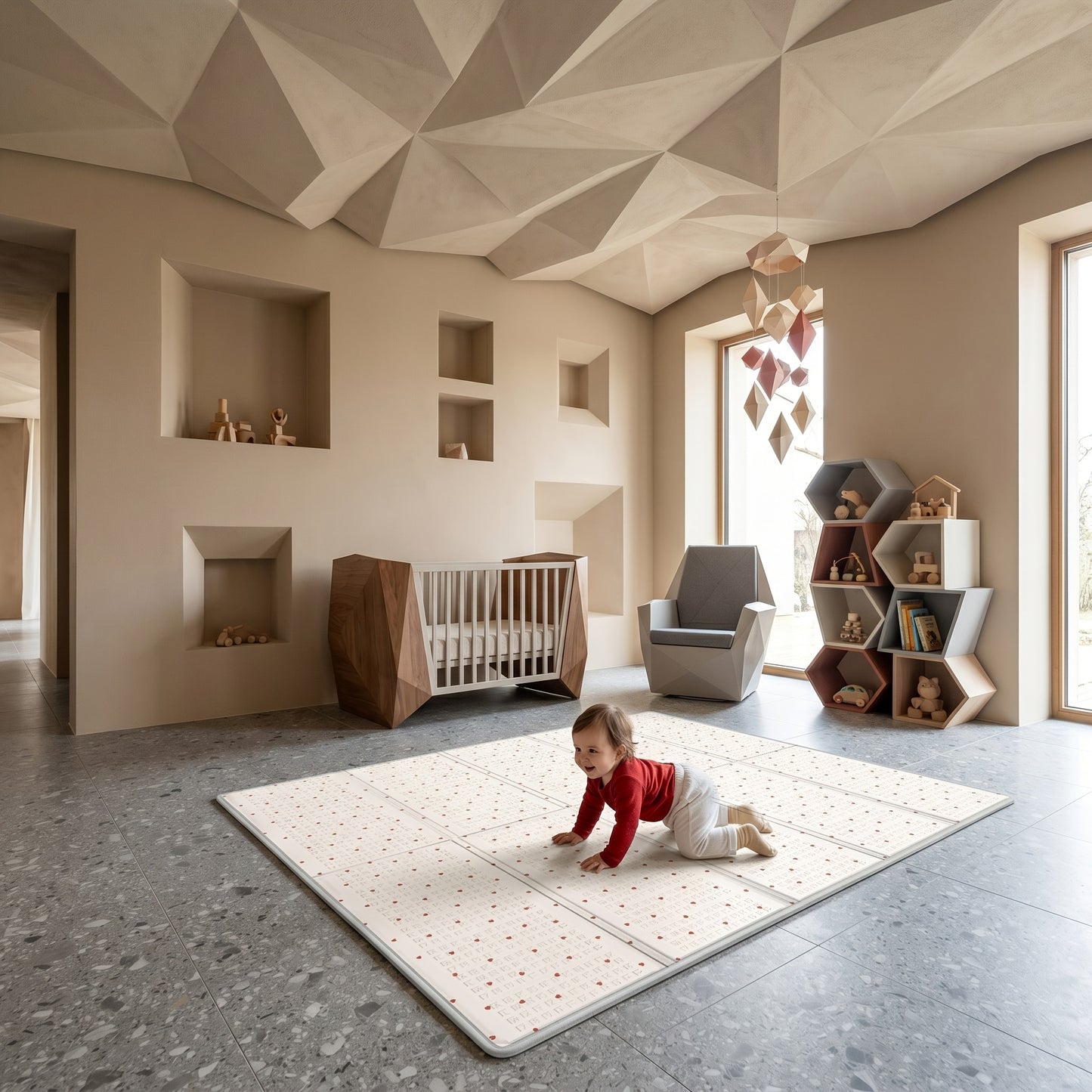Tapis XPE Grande Taille, 200*180 CM/78.74*70.87 '' pour salon et maison – vue détaillée 4