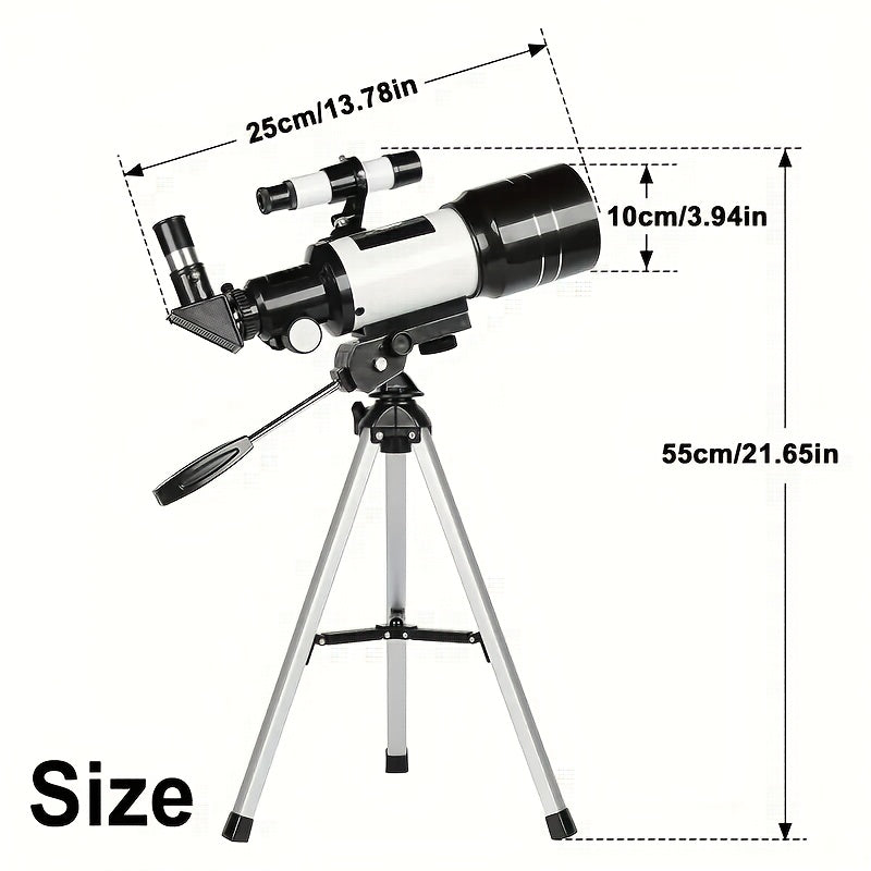 Télescope Haute Puissance 150X, 70 mm pour camping et voyage – vue détaillée 2