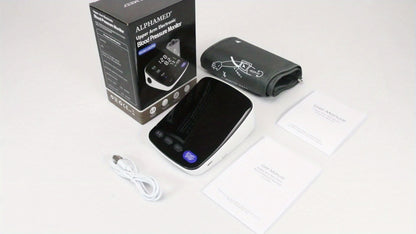 Tensiomètre numérique LED ALPHAMED, rechargeable pour véhicule et déplacements – vue détaillée 9