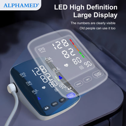 Tensiomètre numérique LED ALPHAMED, rechargeable pour véhicule et déplacements – vue détaillée 11