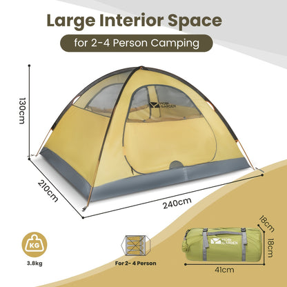 Tente de camping dôme, aluminium pour camping et voyage – vue détaillée 2