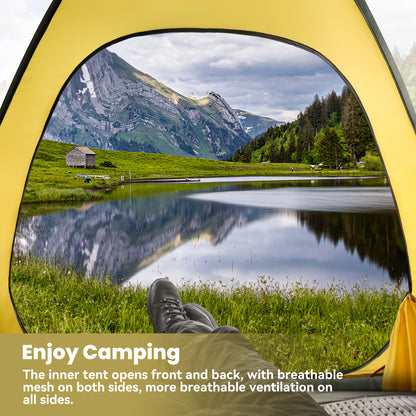 Tente de camping dôme, aluminium pour camping et voyage – vue détaillée 5