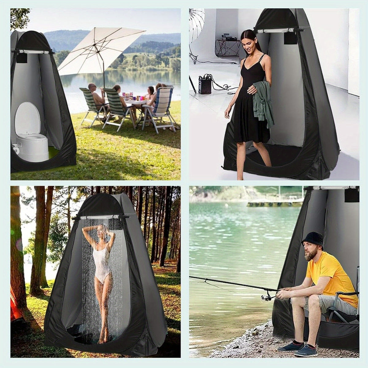 Tente de toilettes extérieure, Traduction pour camping et voyage – vue détaillée 6