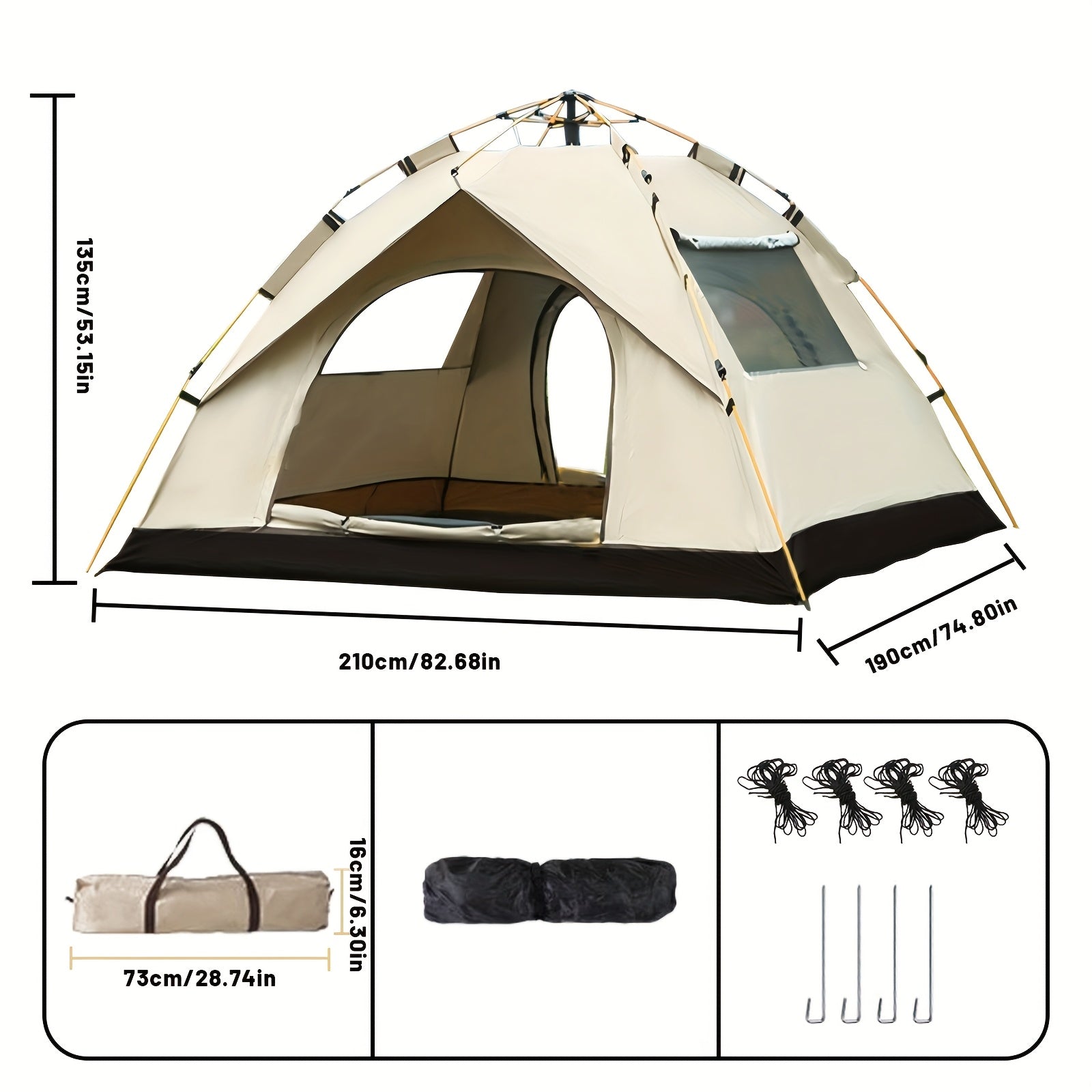 Tentes de Camping, Or Des Sables Mouvants pour camping et voyage – vue détaillée 20