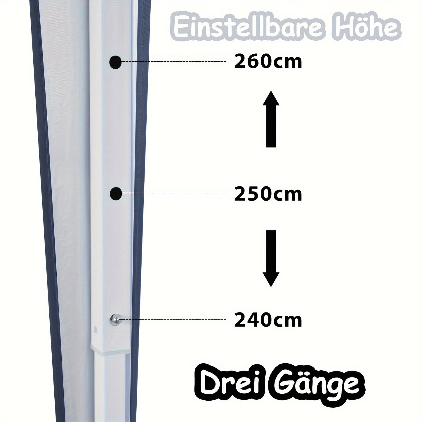 Tentes dépliables, 3x3m pour jardin et terrasse – vue détaillée 4