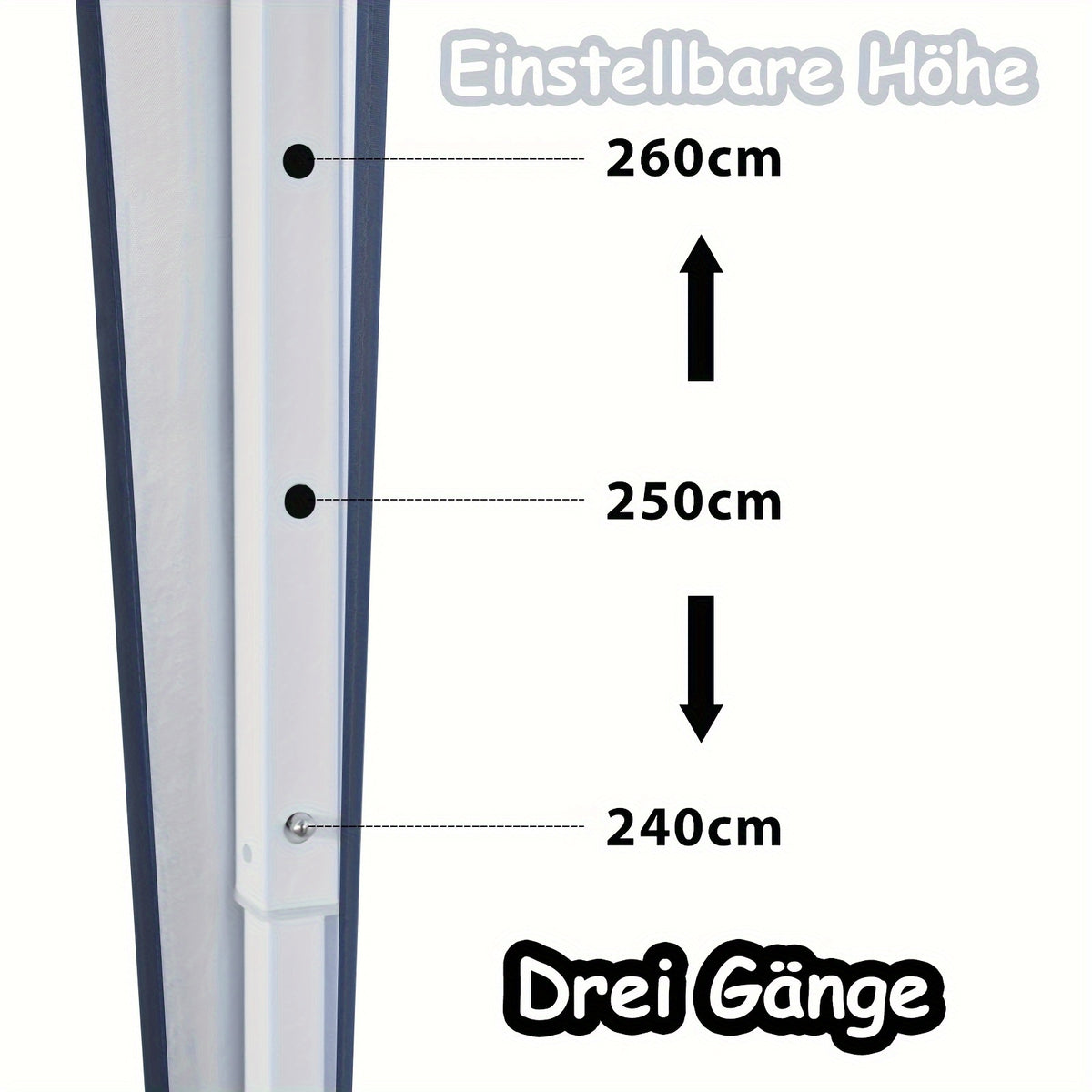 Tentes dépliables, 3x3m pour jardin et terrasse – vue détaillée 4
