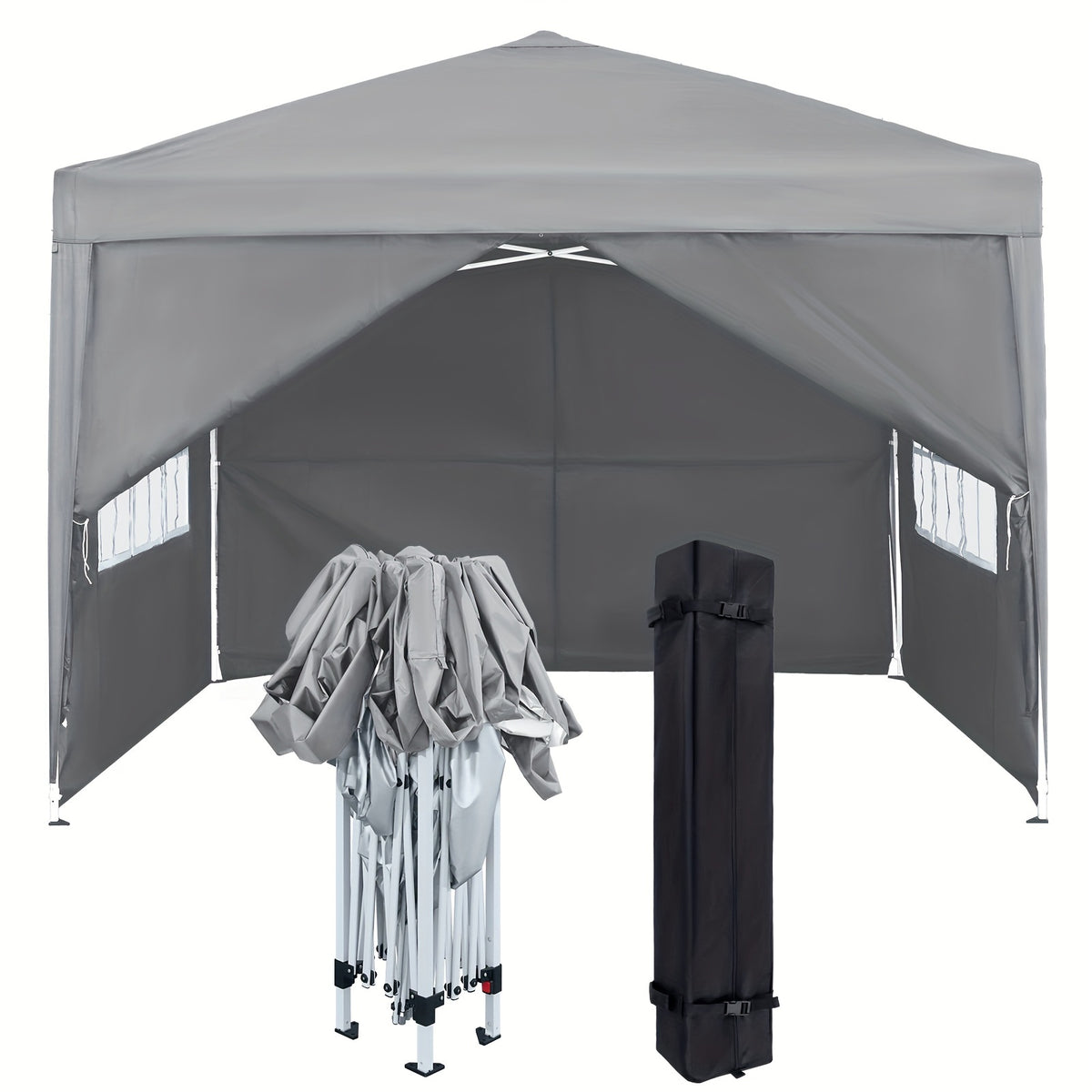 Tentes dépliables, 3x3m pour jardin et terrasse – vue détaillée 5