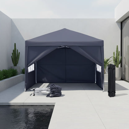 Tentes dépliables, 3x3m pour jardin et terrasse – vue détaillée 9